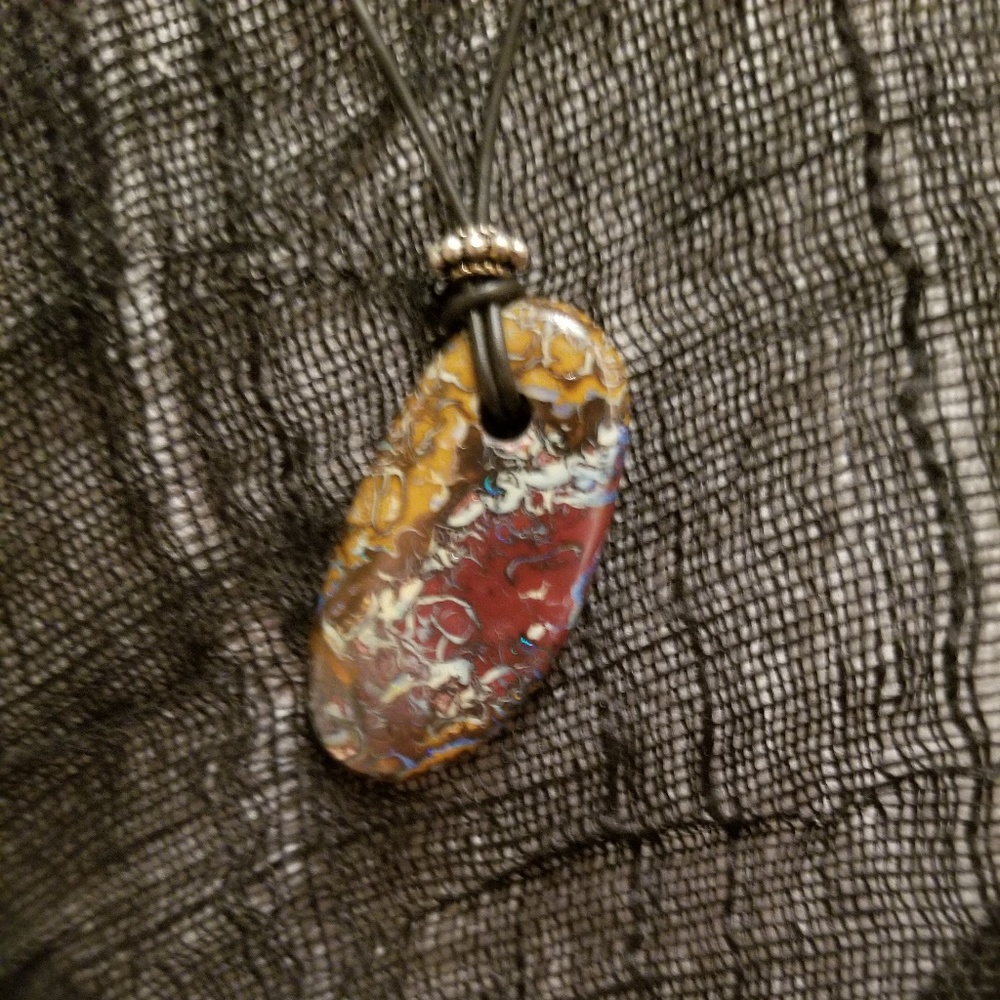 ***SOLD*** Unisex Australian Koroit Opal Pendant - Picture 3 of 9